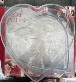 Brand new crystal heart 12” x 13 inches