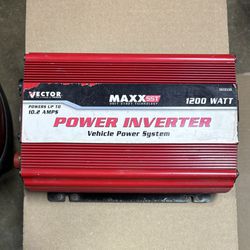 Vector 1200 Watt Power Inverter Vehicle Power System VEC053D Untested