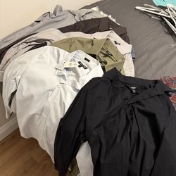 Dress shirts and flannels