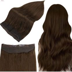 20 " halo remy hair extension brown