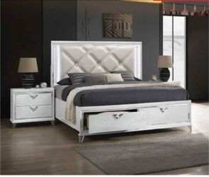 KING BED AND NIGHTSTAND NEW IN BOX