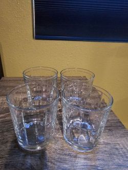 Glass drinkware-10 oz-set of 4