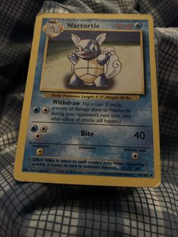 Wartortle Pokémon card 1995 RARE