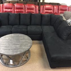 Darcy Black RAF Sectional / couch /Living room set