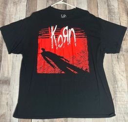 Korn Graphic Band T-Shirt Black Adult XL Nu Metal Rock Tee