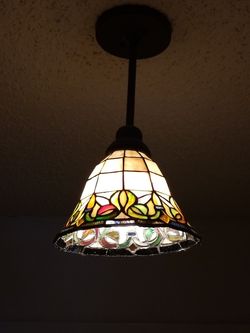 Tiffany style entry light