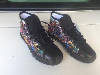 Brand new Kids Boys Girls Fortnite High tops Converse Vans