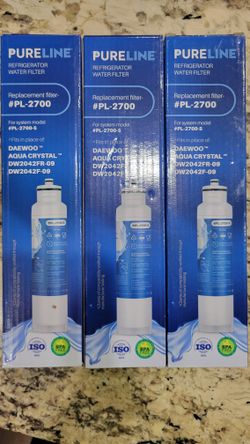 Pureline PL-2700 Fridge Water Filter 3 Pack