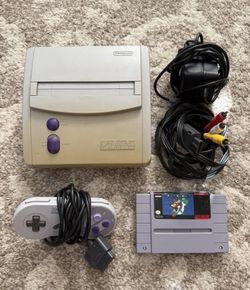Super Nintendo Jr Console With Super Mario World
