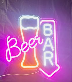 Man cave led sign