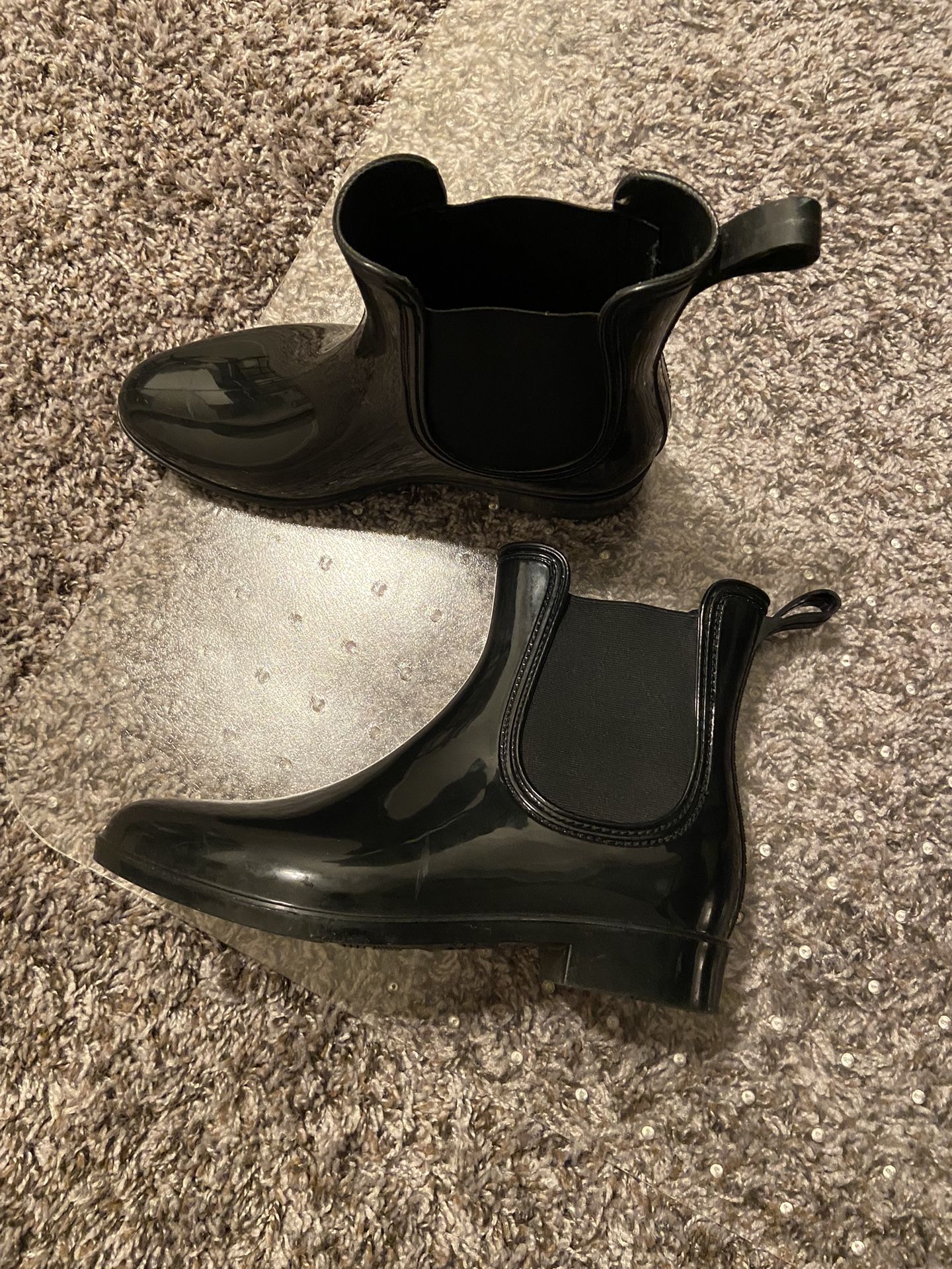Black Rain Boots