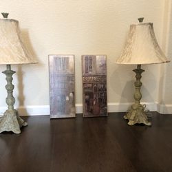 French Country Lamps & Pictures 