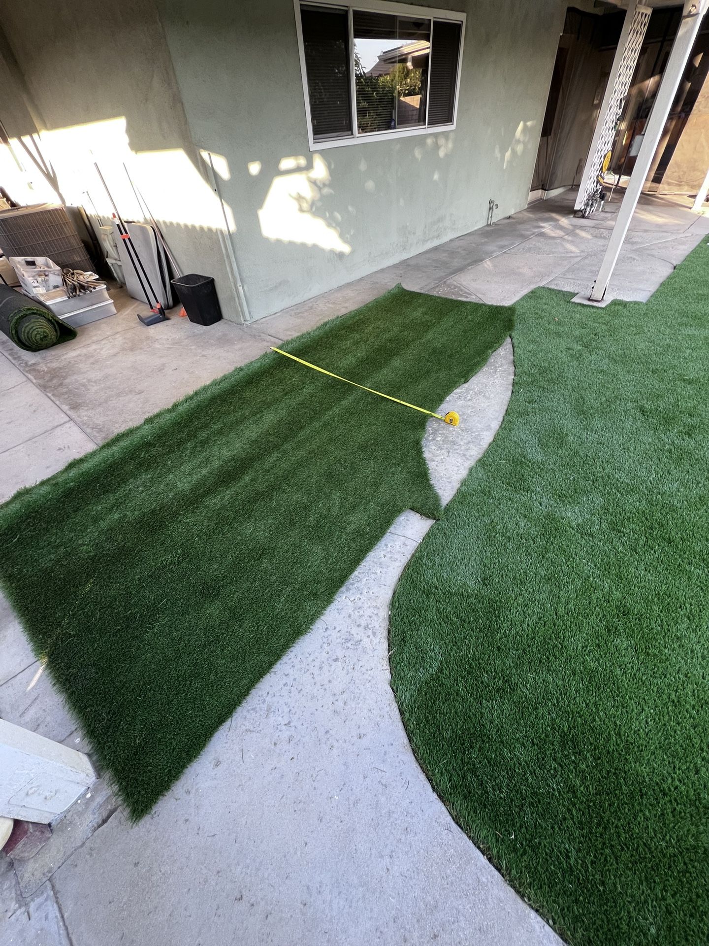 Brand new, 50’ Sq Ft leftover artificial grass, good quality
