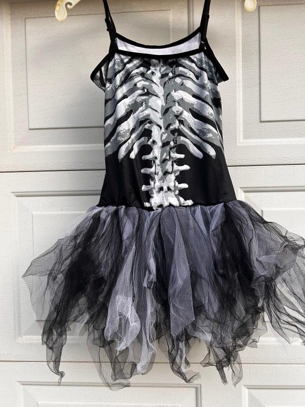 Halloween Skelton Tutu Dress Size 9-15