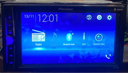 Pioneer double din touchscreen multimedia headunit with Bluetooth