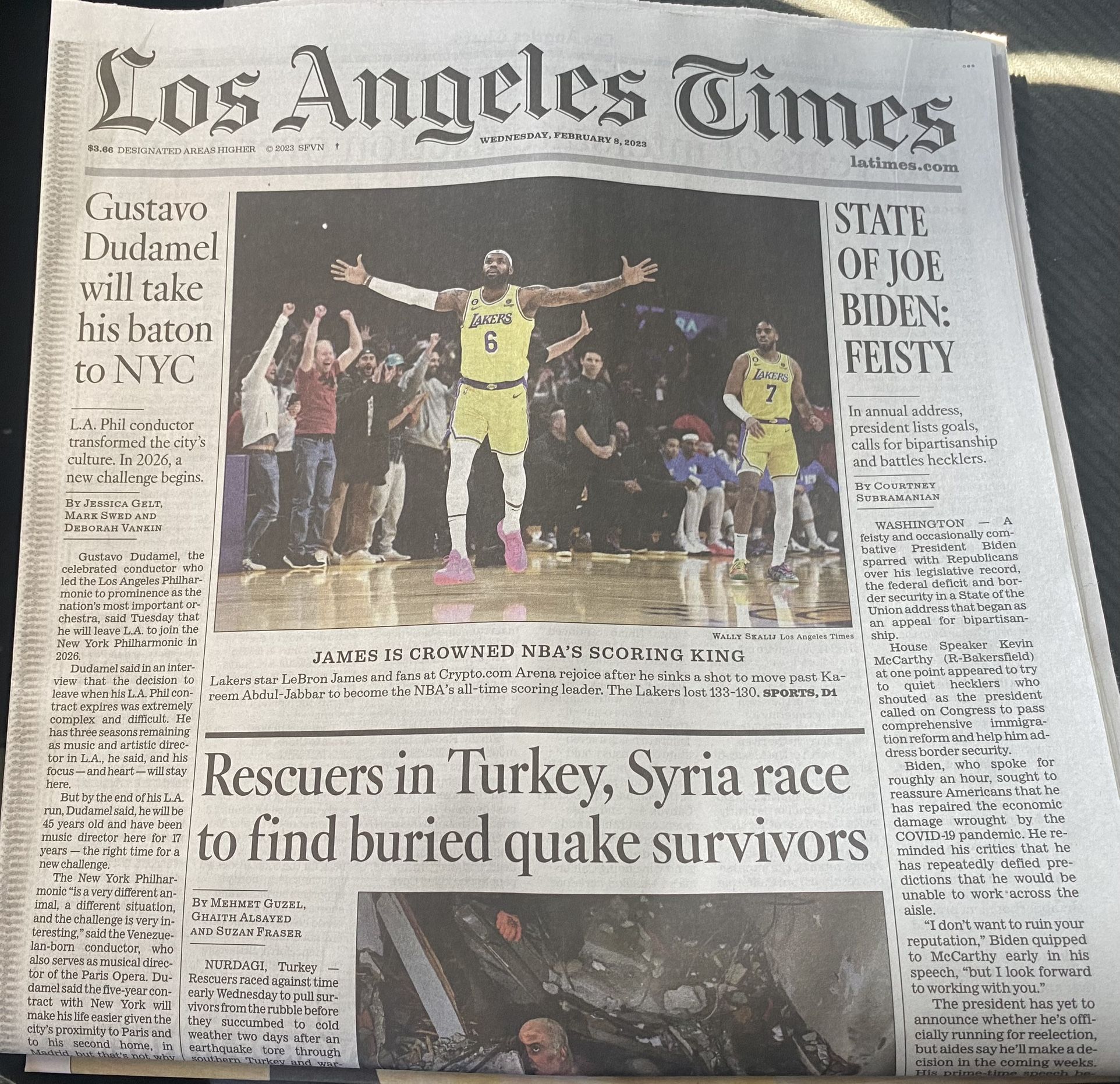 Los Angeles times Lebron James Headlines 