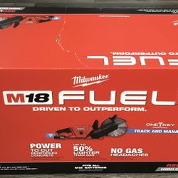 Milwaukee M18 18V Fuel One-Key Brushless 9” Cut Off Saw Kit W/ 2 12.0 Batteries & Charger Brand New 