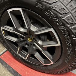 Rivian 20” OEM wheel/tires in excellent condition.