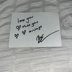 Billie Eilish Crew/ Billie Eilish, Signed Photo Fan mail 