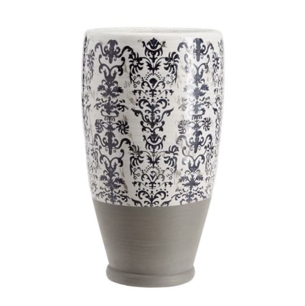 Pottery Barn Large Lilian Hand-Painted Ceramic Vase
