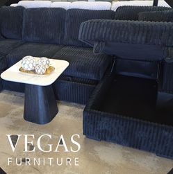 Double Chaise Sectional Pull Out Bed W Storage
