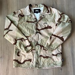 Stüssy Camouflage Windbreaker Jacket Size Adult Small