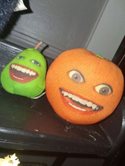 Annoying orange and pear