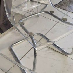 6 Clear Ikea Tobias Chairs 