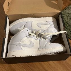Air Jordan 1 Mid (GS) Cobalt Bliss/white 