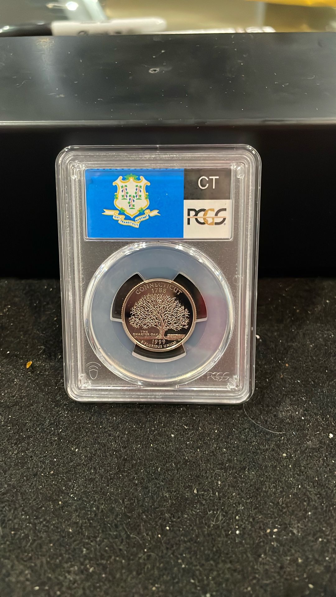 1999 S Gem Proof Connecticut State Quarter Graded At PR69 With A Deep Cameo H1