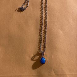 Handmade Silver Teardrop Necklace