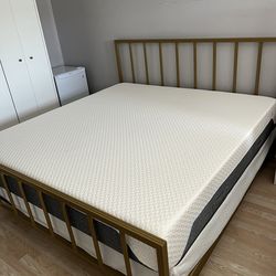 King bed with frame