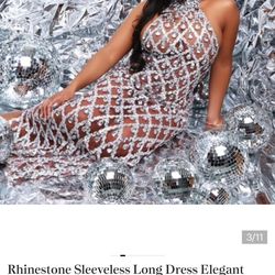 Bodycon jeweled gown dress