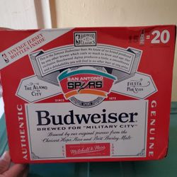 Vintage Spurs Budweiser Bottles (Unopened)