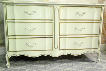 Dixie - Vintage French Provincial Style 6 Drawer Dresser - Delivered