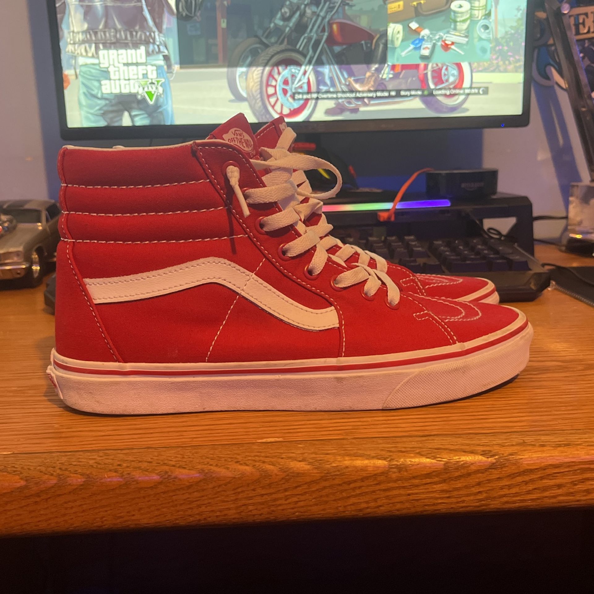 Vans High Tops Red