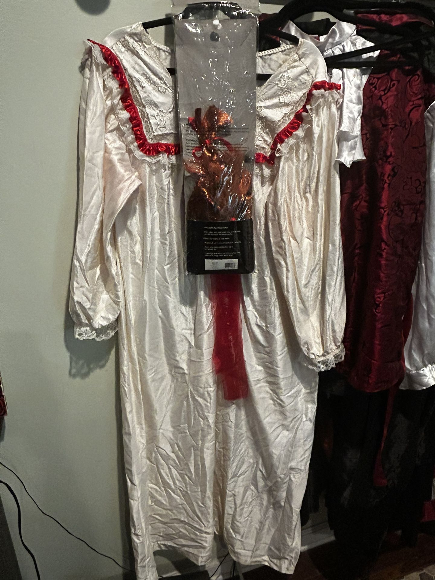 Halloween Annabelle Doll Homemade Costume 2X Plus