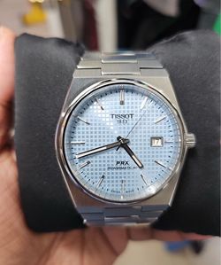 Tissot PRX Powermatic 80 blue dial watch used like new