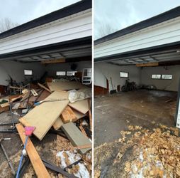 Garage door... Junk--remova.l--....