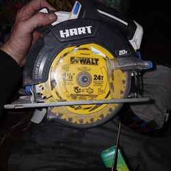 Cordless 20v Hart Skill Saw With 1 20v Battery