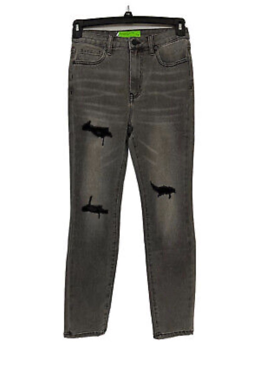 Sandrine Rose X Free People Jeans Color-Destroyed Rain Size 27 Straight Leg NWT