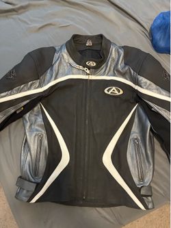 AGV Sport Suzuki Leather Motorcycle Jacket Men’s XL Size 50