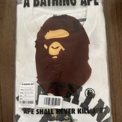 A Bathing Ape 2XL ABC College Camo Tee White/Green