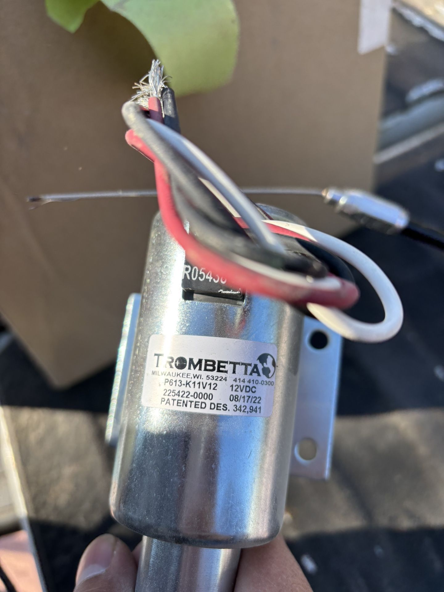 Trombetta SOLENOID, THROTTLE W/CABLE