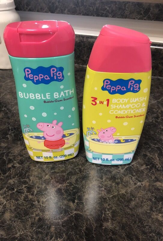 Peppa pig bubble bath shampoo conditioner