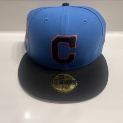 Cleveland Indians 5950 Fitted 7 3/8 NEW Aux Pack