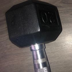 2 20 Pound Dumbbells 