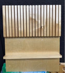 Wood In-Drawer Knife Organizer / Knife Block Insert