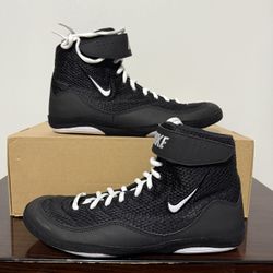 Nike Inflict 3 Black White Wrestling Shoes Mens Size 8 / Womens 9.5 325256-006