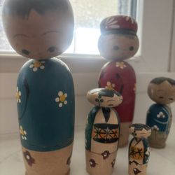 Antique Japanese Nesting Dolls